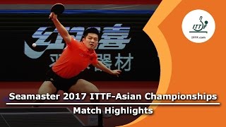 【Video】RAMEEZ Muhammad VS FAN Zhendong, 2017 ITTF-Asian Championships best 64