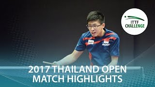 【Video】POH Shao Feng Ethan VS WONGSIRI Nikom 2017 ITTF Challenge, Thailand Open