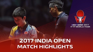 【Video】ACHANTA Sharath Kamal VS TOMOKAZU Harimoto, 2017 Seamaster 2017 India Open semifinal