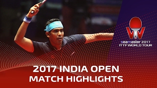 【Video】DRINKHALL Paul VS ACHANTA Sharath Kamal, 2017 Seamaster 2017 India Open quarter finals