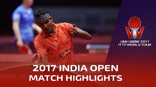 【Video】AKKUZU Can VS ACHANTA Sharath Kamal, 2017 Seamaster 2017 India Open best 32