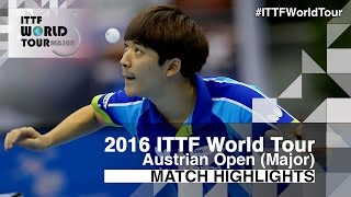【Video】ANGLES Enzo VS PARK Ganghyeon, 2016 Hybiome Austrian Open  finals
