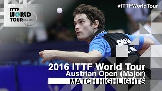 【Video】WALKER Samuel VS PFEFFER Simon 2016 Hybiome Austrian Open 