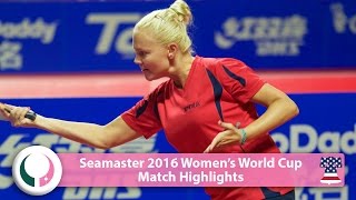 【Video】POTA Georgina VS DEDERKO Zhenhua 2016 Seamaster Women's World Cup