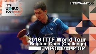 【Video】LIVENTSOV Alexey VS MUTTI Leonardo, 2016 Belgium Open  best 32