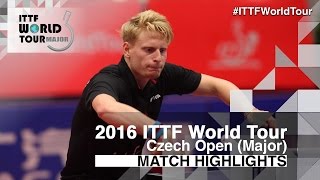 【Video】NORDBERG Hampus VS DOSZ Adam 2016 Czech Open 