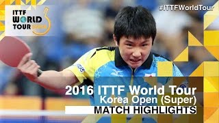 【Video】HARIMOTO Tomokazu VS KALLBERG Anton, 2016 Korea Open  best 32