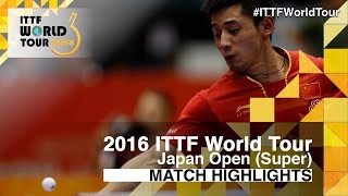 【Video】ZHANG Jike VS MATSUDAIRA Kenta, 2016 Laox Japan Open  best 32