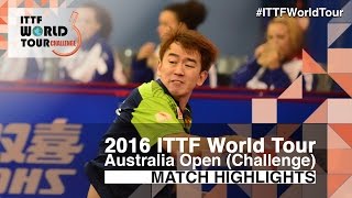 【Video】YANG Zi VS CHEN Feng, 2016 Australian Open  quarter finals