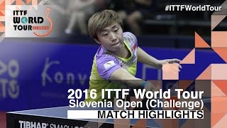 【Video】JEON Jihee VS Feng Tianwei, 2016 Slovenia Open  finals