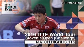 【Video】KRISTON Daniel VS TOMOKAZU Harimoto 2016 Slovenia Open 