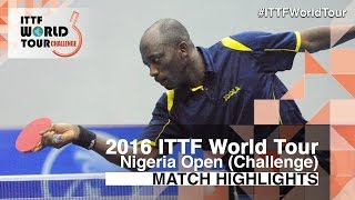 【Video】CAZACU Alexandru VS TORIOLA Segun, 2016 Premier Lotto Nigeria Open  best 16