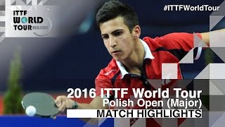【Video】WANG Zhixu VS AKKUZU Can, 2016 Polish Open  finals