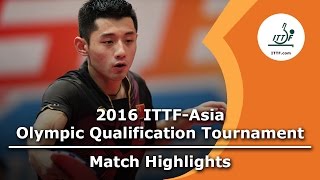 【Video】ZHANG Jike VS MA Long, 2016 ITTF-Asian Olympic Qualification Tournament semifinal