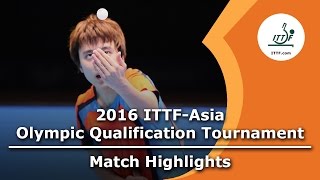 【Video】TANG Peng VS JEOUNG Youngsik, 2016 ITTF-Asian Olympic Qualification Tournament best 16