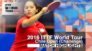 【Video】ORTEGA Daniela VS MORALES Judith 2016 Chile Open 