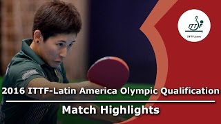 【Video】SILVA Yadira VS KUMAHARA Caroline, 2016 ITTF-Latin America Olympic Qualification Tournament semifinal