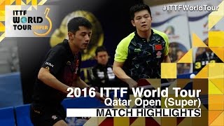 【Video】HO Kwan Kit・TANG Peng VS FAN Zhendong・ZHANG Jike, 2016 Qatar Open  quarter finals