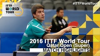 【Video】FRANZISKA Patrick VS CHUANG Chih-Yuan, 2016 Qatar Open  best 32