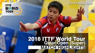 【Video】Chiang Hung-Chieh VS LI Hu, 2016 Qatar Open  best 32