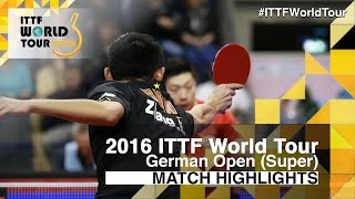 【Video】ZHANG Jike VS MA Long, 2016 German Open  semifinal