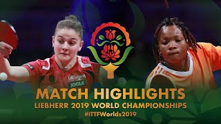 【Video】FEHER Orsolya VS KAMENAN Christine, 2019 World Table Tennis Championships 