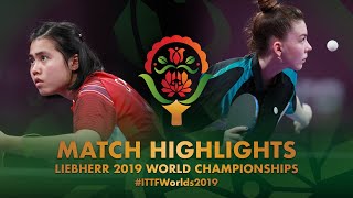 【Video】TAILAKOVA Mariia VS SAWETTABUT Jinnipa, 2019 World Table Tennis Championships 