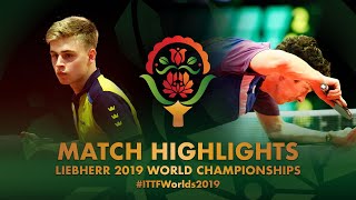 【Video】MOREGARD Truls VS CAMERON Niall, 2019 World Table Tennis Championships 