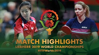【Video】WANG Amy VS PASKAUSKIENE Ruta, 2019 World Table Tennis Championships 