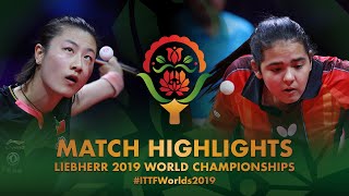 【Video】DING Ning VS DIAZ Adriana, 2019 World Table Tennis Championships best 32
