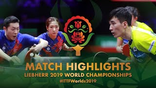 【Video】LEE Sangsu・JEON Jihee VS XU Xin・LIU Shiwen, 2019 World Table Tennis Championships quarter finals