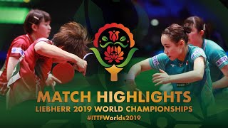 【Video】HINA Hayata・MIMA Ito VS HONOKA Hashimoto・HITOMI Sato, 2019 World Table Tennis Championships semifinal