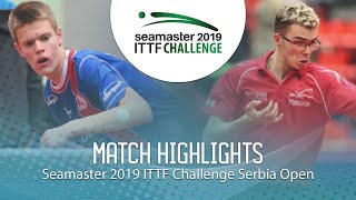 【Video】DE NODREST Leo VS TEPIC Pero, 2019 ITTF Challenge Serbia Open 