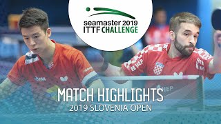 【Video】TIAN Ye VS CIPIN Filip, 2019 ITTF Challenge Slovenia Open 