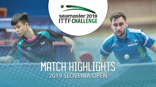 【Video】FENG Yi-Hsin VS POSCH Lars 2019 ITTF Challenge Slovenia Open