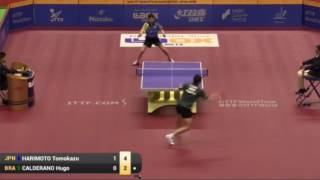 【Video】CALDERANO Hugo VS TOMOKAZU Harimoto, 2016 Laox Japan Open  semifinal