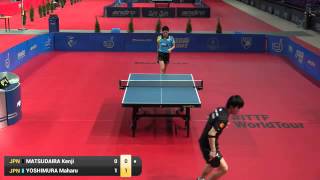 【Video】MAHARU Yoshimura VS KENJI Matsudaira, 2016 Polish Open  quarter finals