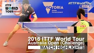 【Video】JUN Mizutani VS YUTO Kizukuri, 2016 Australian Open  semifinal