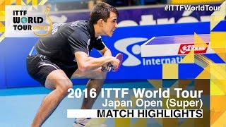 【Video】YUTO Kizukuri VS CALDERANO Hugo, 2016 Laox Japan Open  best 64
