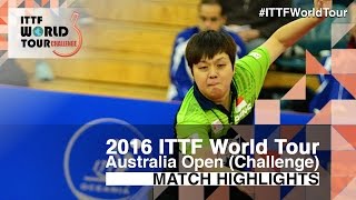 【Video】LI Hu VS MIZUKI Oikawa, 2016 Australian Open  quarter finals