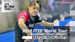 【Video】YUI Hamamoto VS CHOI Hyojoo, 2016 Hybiome Austrian Open  semifinal