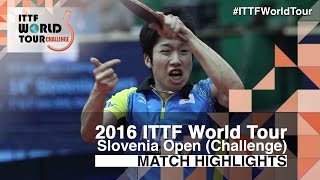 【Video】JUN Mizutani VS YUTO Muramatsu, 2016 Slovenia Open  quarter finals