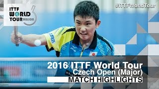 【Video】TOMOKAZU Harimoto VS RYOTARO Ogata, 2016 Czech Open  best 32