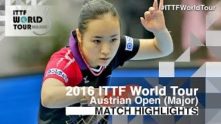 【Video】MIMA Ito VS HONOKA Hashimoto, 2016 Hybiome Austrian Open  semifinal