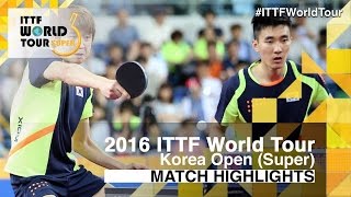 【Video】FAN Zhendong・MA Long VS JEOUNG Youngsik・LEE Sangsu, 2016 Korea Open  semifinal