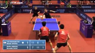 【Video】YUTO Muramatsu・MASATO Shiono VS DUDA Benedikt・MENGEL Steffen, 2014  German Open  best 64