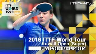 【Video】CALDERANO Hugo VS TONIN Ryuzaki, 2016 Kuwait Open  best 32