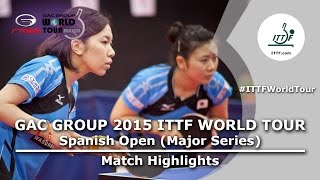 【Video】MIU Hirano・MIMA Ito VS AI Fukuhara・MISAKO Wakamiya, 2015  Spanish Open  finals