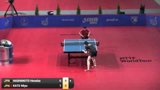 【Video】HONOKA Hashimoto VS MIYU Kato, 2016 Polish Open  semifinal