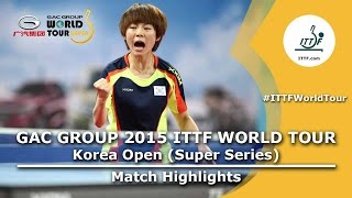 【Video】KASUMI Ishikawa VS CHOI Hyojoo, 2015  Korea Open  best 16